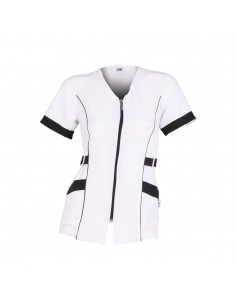 BLUSA MUJER "VIENA" M/C BLANCA