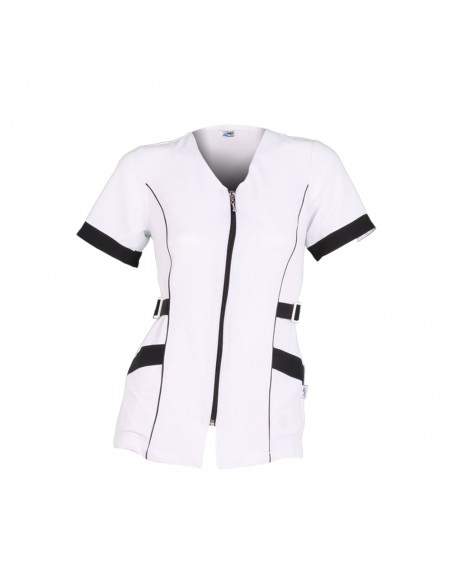 BLUSA MUJER "VIENA" M/C BLANCA