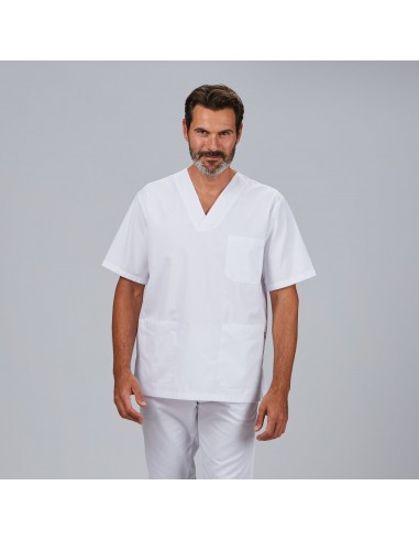 CONJUNTO UNISEX BLUSA CUELLO PICO /PANTALON GOMA ENTERA