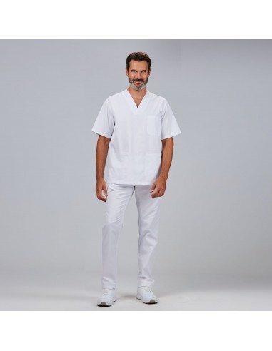 CONJUNTO UNISEX BLUSA CUELLO PICO /PANTALON GOMA ENTERA