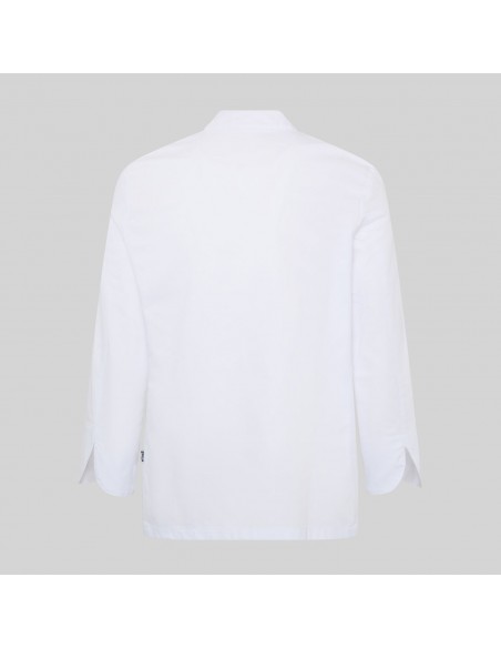 CHAQUETA COCINA UNISEX BOTON FORRADO M/L BLANCA CHAQUETA COCINA UNISEX BOTON FORRADO M/L BLANCA