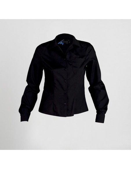 BLUSA CAMARERA ENTALLADA M/LARGA