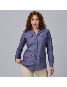 CAMISA MUJER MANGA ROLL UP DANIELA