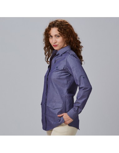 CAMISA MUJER MANGA ROLL UP DANIELA