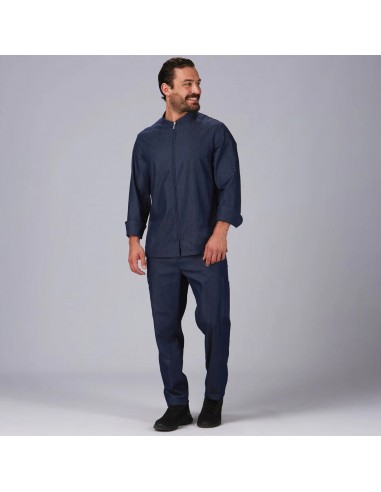 PANTALON UNISEX CON CORDON TEJANO ZAFIRO