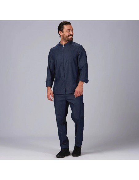 PANTALON UNISEX CON CORDON TEJANO ZAFIRO