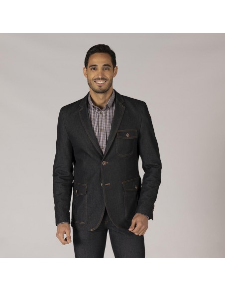 AMERICANA HOMBRE 2 BOTONES SLIM FIT TRENDER
