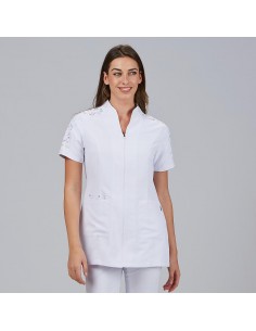 BLUSA MUJER CUELLO CHIMENEA M/C DUNIA