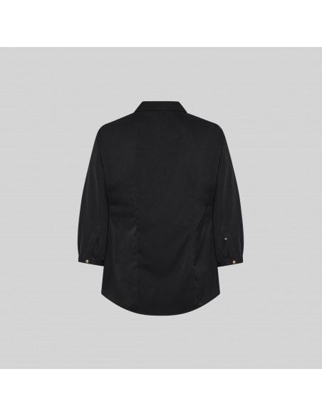 BLUSA MUJER CUELLO SOLAPA LAZO FLAVIA