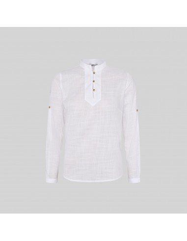 CAMISA MUJER FALSO LINO FLORA
