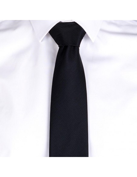 CORBATA SIN NUDO JACQUARD OJO DE PERDIZ