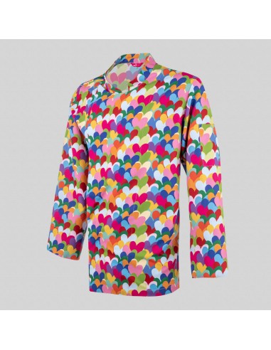 CHAQUETA COCINA UNISEX HEART ALGODON AGATHA