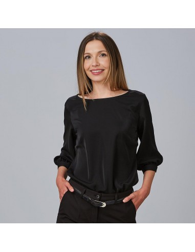 BLUSA MUJER MANGA RIZADA ROSANNA
