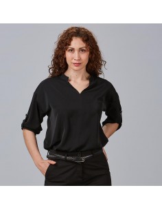 BLUSA MUJER MANGA ROLL UP MICAELA