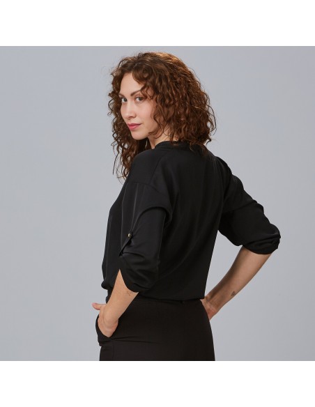 BLUSA MUJER MANGA ROLL UP MICAELA