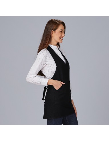 DELANTAL BISTRO SARGA POLIESTER 80X65 CM
