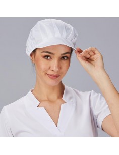 GORRA UNISEX POPELIN BLANCA (PAQ. 10 UNID)