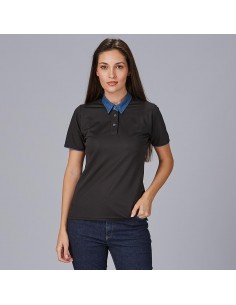 POLO MUJER CUELLO CAMISERO TEJANO