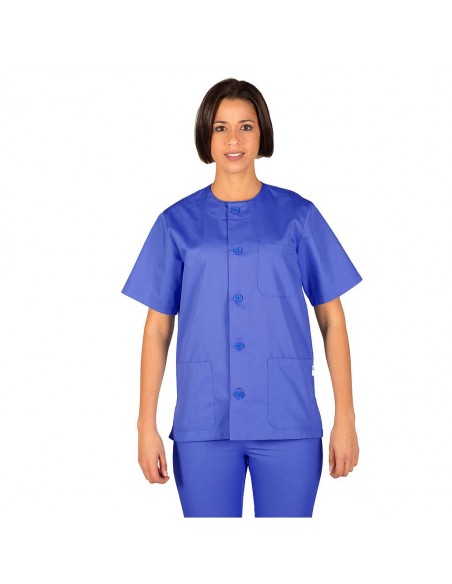 BLUSA SANITARIO UNISEX ABOTONADA COLORES