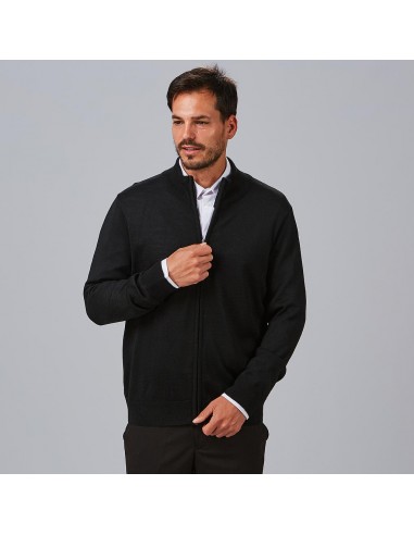 CARDIGAN HOMBRE PUNTO FINO CON CREMALLERA