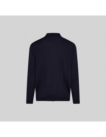 CARDIGAN HOMBRE PUNTO FINO CON CREMALLERA