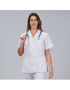 BATA MUJER CORTA BLANCA M/C