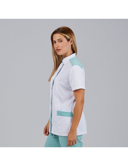 BLUSA MUJER ABIERTA CUELLO MAO M/C JUDIT