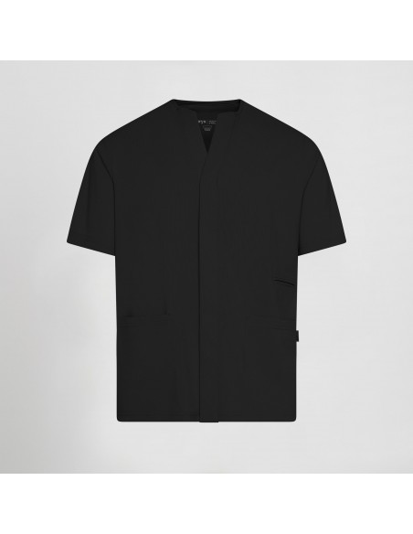 BLUSA HOMBRE ABIERTA CUELLO PICO M/C ALONSO