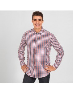 CAMISA HOMBRE VICENZO SLIM FIT VICHY
