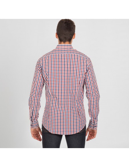 CAMISA HOMBRE VICENZO SLIM FIT VICHY