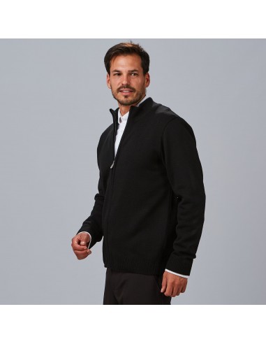 CARDIGAN HOMBRE PUNTO GRUESO CON CREMALLERA