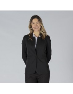AMERICANA MUJER 1 BOTON SOLAPA INVERTIDA TRIVIAL