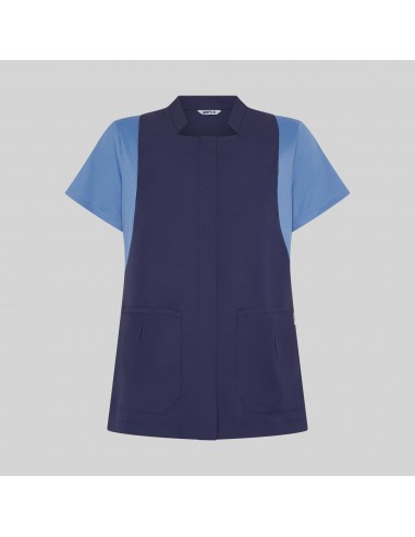 BLUSA MUJER BOTON OCULTO M/C CARMINA