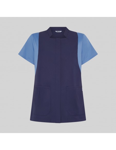 BLUSA MUJER BOTON OCULTO M/C CARMINA