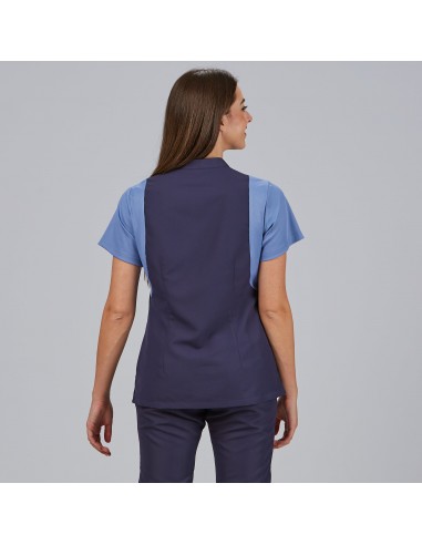 BLUSA MUJER BOTON OCULTO M/C CARMINA