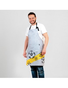 DELANTAL CON PETO FUTBOL