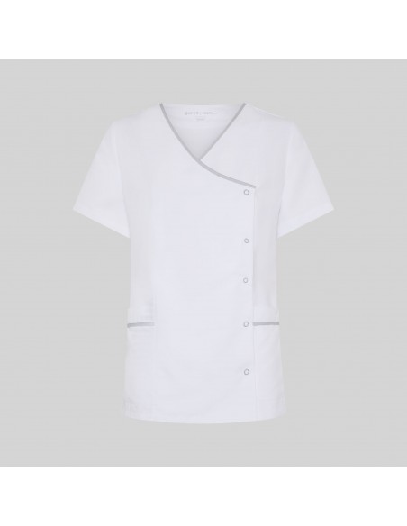 BLUSA MUJER BOTON PRESION M/C AINA