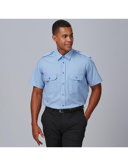 CAMISA UNISEX CHARRETERAS M/C ELASTAN