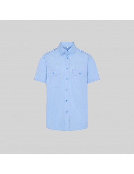 CAMISA UNISEX CHARRETERAS M/C ELASTAN CAMISA UNISEX CHARRETERAS M/C ELASTAN