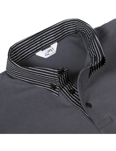 POLO GRIS MUJER M/C C/CAMISERO