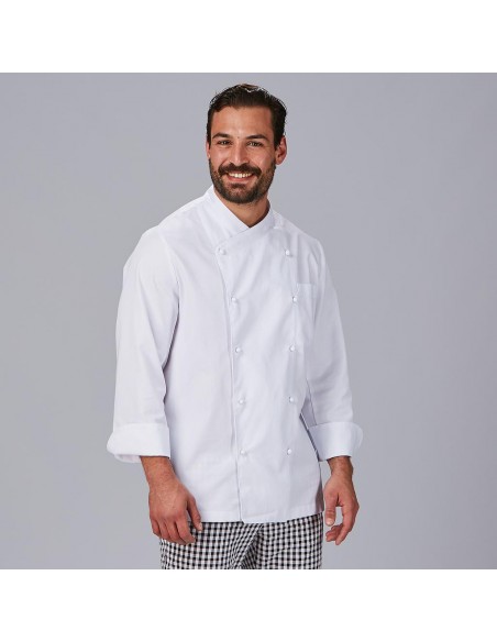 CHAQUETA COCINA UNISEX NAPOLES ANTIMANCHAS (TEFLON) M/L