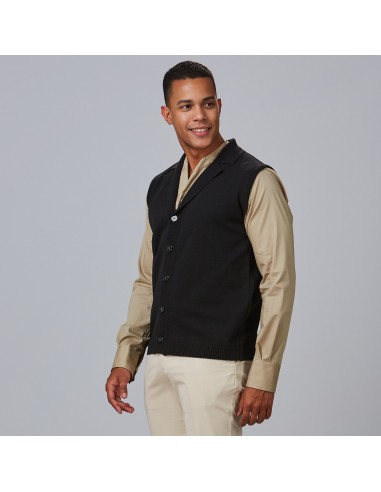 CHALECO CUELLO SOLAPA ABOTONADO HOMBRE