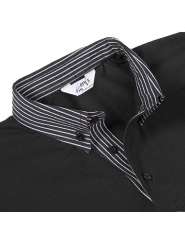 POLO NEGRO MUJER M/C C/CAMISERO