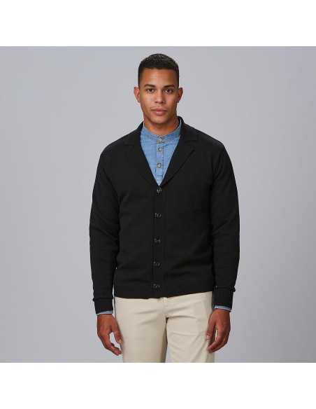CARDIGAN CUELLO SOLAPA ABOTONADO HOMBRE