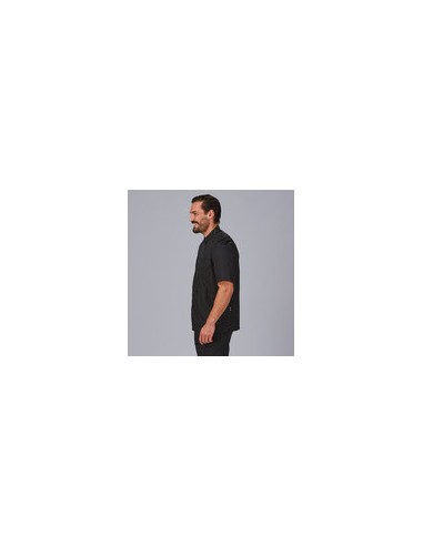 CHAQUETA COCINA UNISEX POPELIN FINO NEGRO M/C