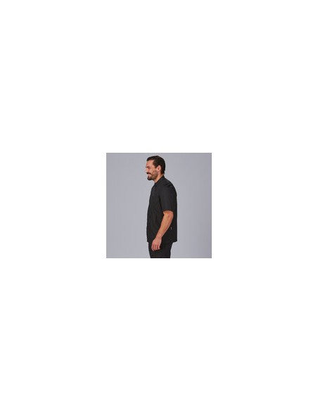 CHAQUETA COCINA UNISEX POPELIN FINO NEGRO M/C