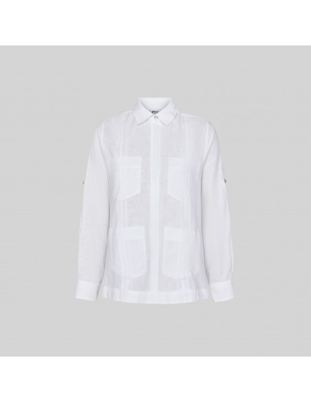 GUAYABERA MUJER CUELLO CAMISERO SUMATRA