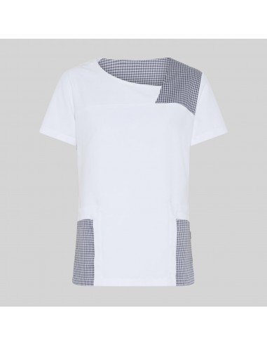 BLUSA MUJER CERRADA COMBI NAVAS