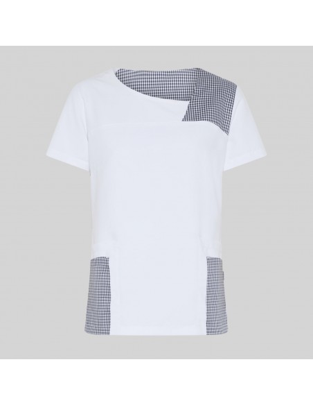 BLUSA MUJER CERRADA COMBI NAVAS