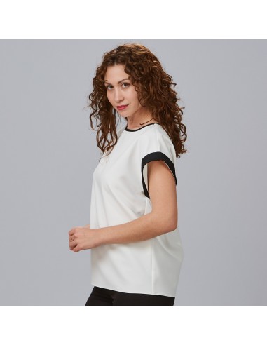 BLUSA MUJER MANGA CORTA VUELTA